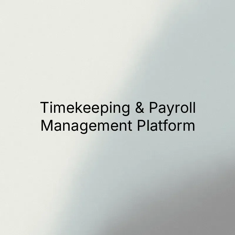 Staff timekeeping and payroll management platform case study banner